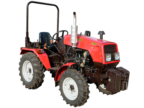 Минитрактор Беларус 311 с дизельным двигателем Laidong 3T30, полным приводом, трехточечной системой навески