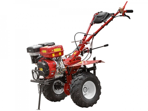 Мотокультиватор Fermer FM-1618MXL с колесами 19x7-8, пониженной передачей, светодиодной фарой, инструментальным ящиком, поворотными муфтами