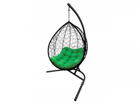 Подвесное кресло-кокон Olsa Грейс С1257 на металлической опоре с матрасом и подушкой