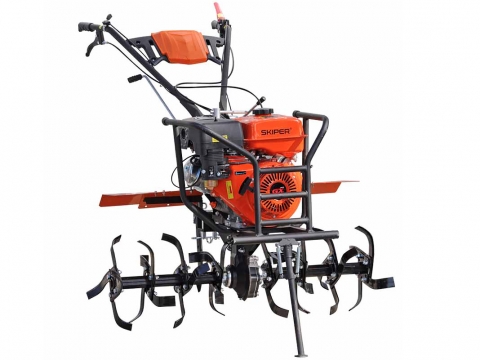 Мотокультиватор Skiper GT-1000SB с двигателем мощностью 10 л.с., пониженной передачей, кенгурятником