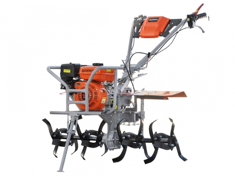 Мотокультиватор Skiper GT-850SB с пониженной передачей, кенгурином, почвенными фрезами