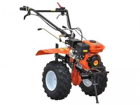Мотокультиватор Skiper SK-850 с колесами 19x7-8, плугом, окучником, картофелевыкапывателем