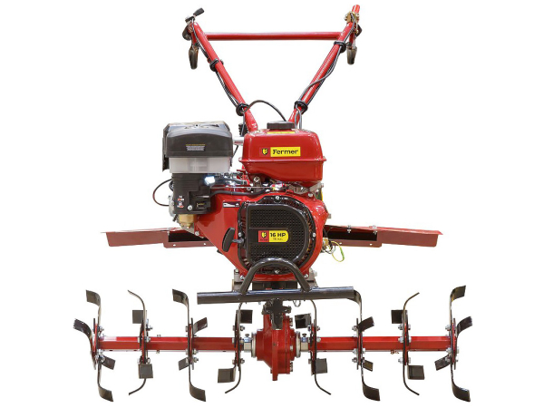 Мотокультиватор Fermer FM-1617MXL с пониженной передачей, почвенными фрезами с шириной захвата 105 см