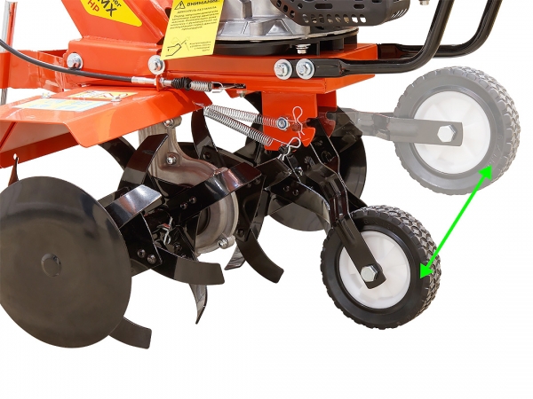 Складное транспортировочное колесо культиватора Fermer FM-511MX