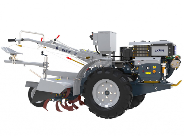 Мотоблок Скаут 101 DE с почвофрезой и сиденьем