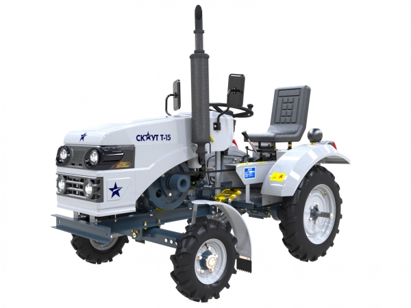 Минитрактор Скаут Т-15 (Generation II), серый металлик